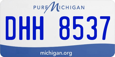 MI license plate DHH8537