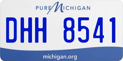 MI license plate DHH8541