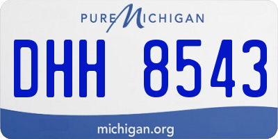 MI license plate DHH8543
