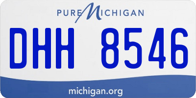 MI license plate DHH8546