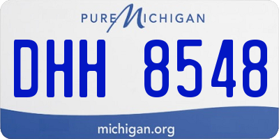 MI license plate DHH8548