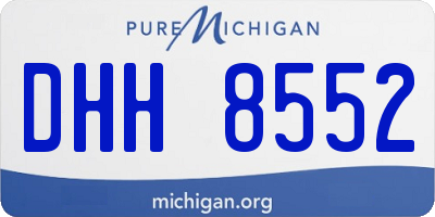 MI license plate DHH8552