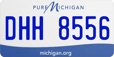 MI license plate DHH8556