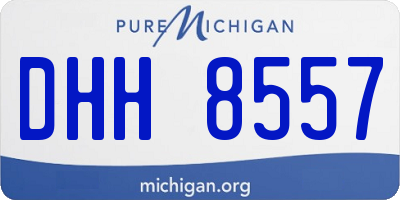 MI license plate DHH8557