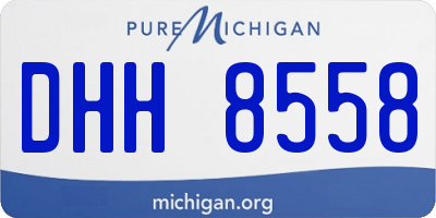 MI license plate DHH8558