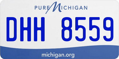 MI license plate DHH8559