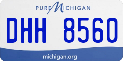 MI license plate DHH8560