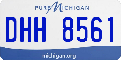 MI license plate DHH8561