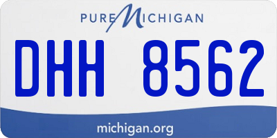 MI license plate DHH8562