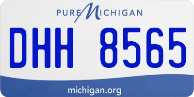 MI license plate DHH8565