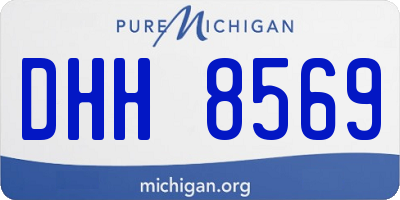 MI license plate DHH8569
