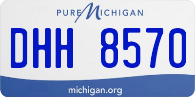MI license plate DHH8570