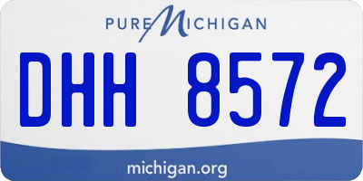 MI license plate DHH8572