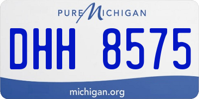 MI license plate DHH8575