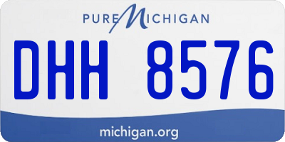 MI license plate DHH8576