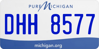 MI license plate DHH8577