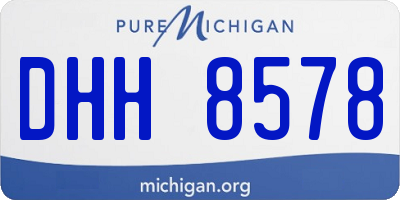 MI license plate DHH8578