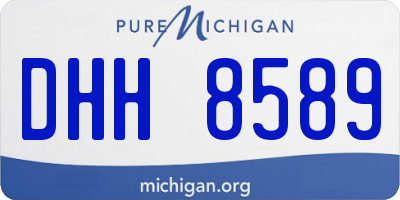 MI license plate DHH8589
