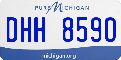 MI license plate DHH8590