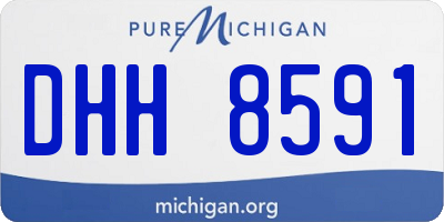 MI license plate DHH8591