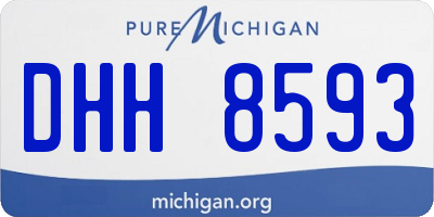 MI license plate DHH8593