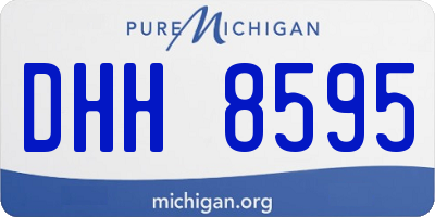 MI license plate DHH8595