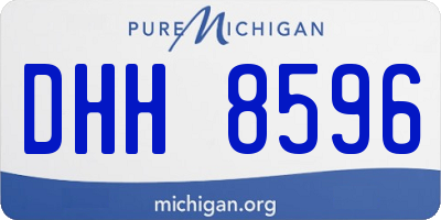 MI license plate DHH8596