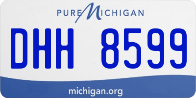 MI license plate DHH8599