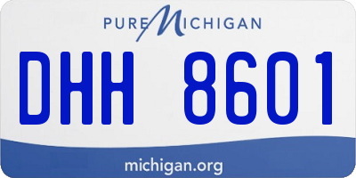 MI license plate DHH8601