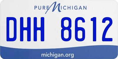 MI license plate DHH8612