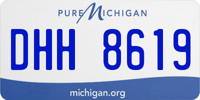 MI license plate DHH8619