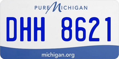MI license plate DHH8621