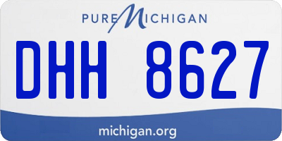 MI license plate DHH8627