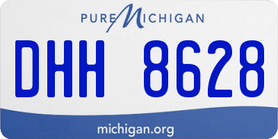 MI license plate DHH8628