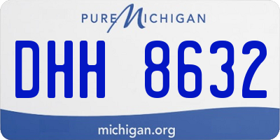 MI license plate DHH8632