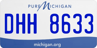 MI license plate DHH8633