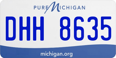 MI license plate DHH8635