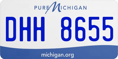 MI license plate DHH8655