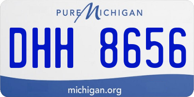 MI license plate DHH8656