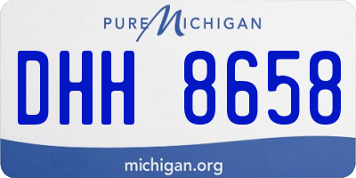 MI license plate DHH8658