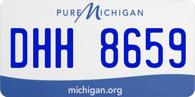 MI license plate DHH8659