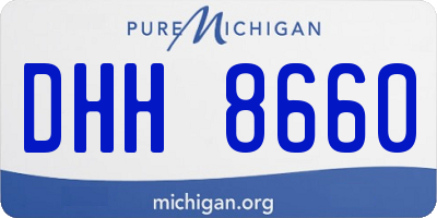 MI license plate DHH8660