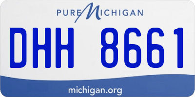 MI license plate DHH8661