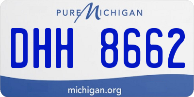 MI license plate DHH8662