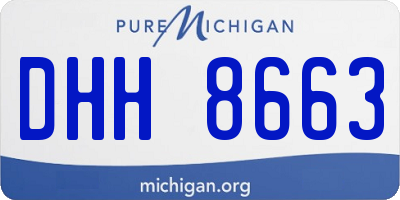 MI license plate DHH8663
