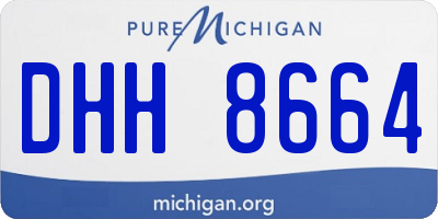 MI license plate DHH8664