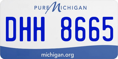 MI license plate DHH8665