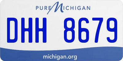 MI license plate DHH8679
