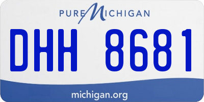 MI license plate DHH8681