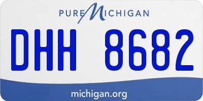 MI license plate DHH8682